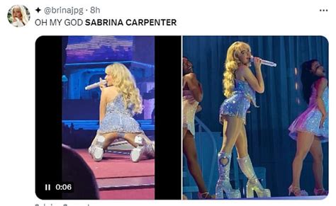 Sabrina Carpenter talking during her show in Manila, .